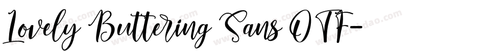 Lovely Buttering Sans OTF字体转换
